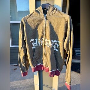 Howe Olive and Burgundy Jacket